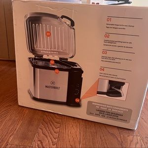 Masterbuilt Electric Fryer Boiler, Steamer, 10 Liter, Silver